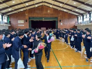 ６１回生　園芸科　通信４号「離任式編」