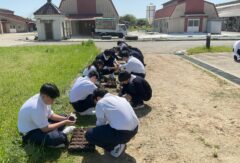 畜産科初めての農業実習